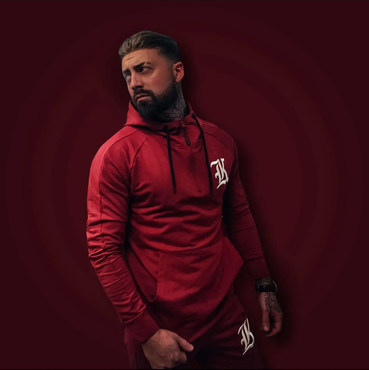 Kilo Kings Quarter Zip Hoodie (Burgundy)