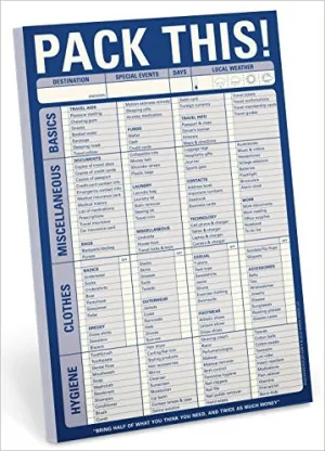 Knock Knock Pack This! Pad