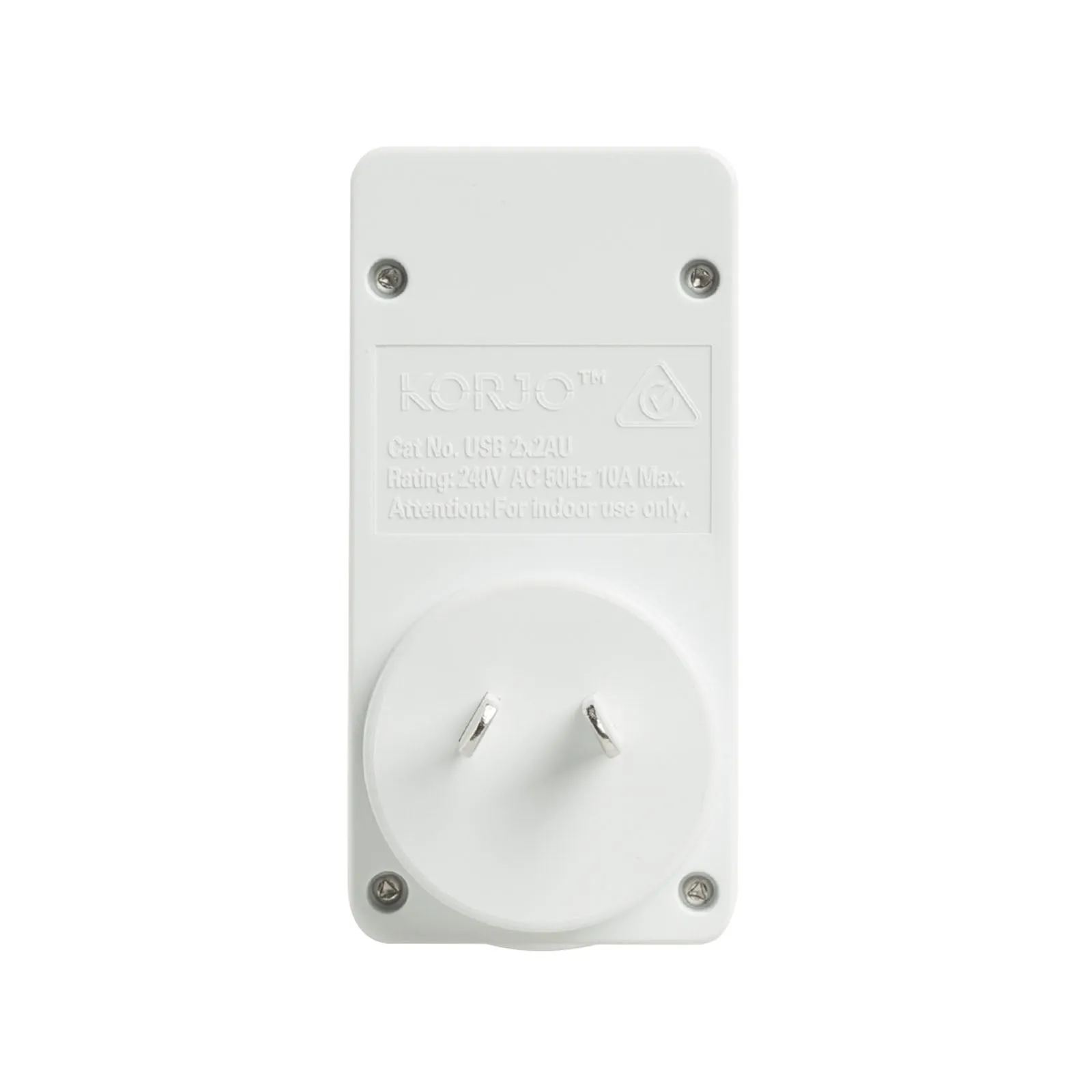 Korjo Travel Adaptor 2 USB Port Australia To Europe - Italy and Switzerland