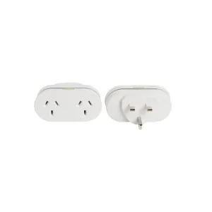 Korjo Travel Double Adaptor Australia To UK