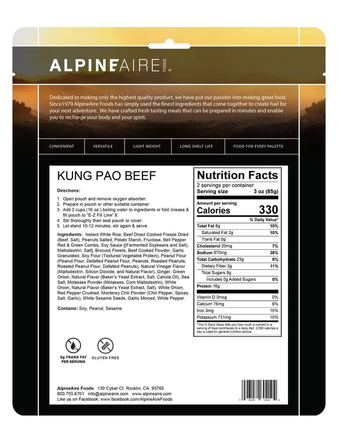 Kung Pao Beef (Gluten Free)
