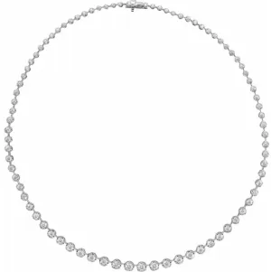 Lab-Grown Diamond Graduated Necklace