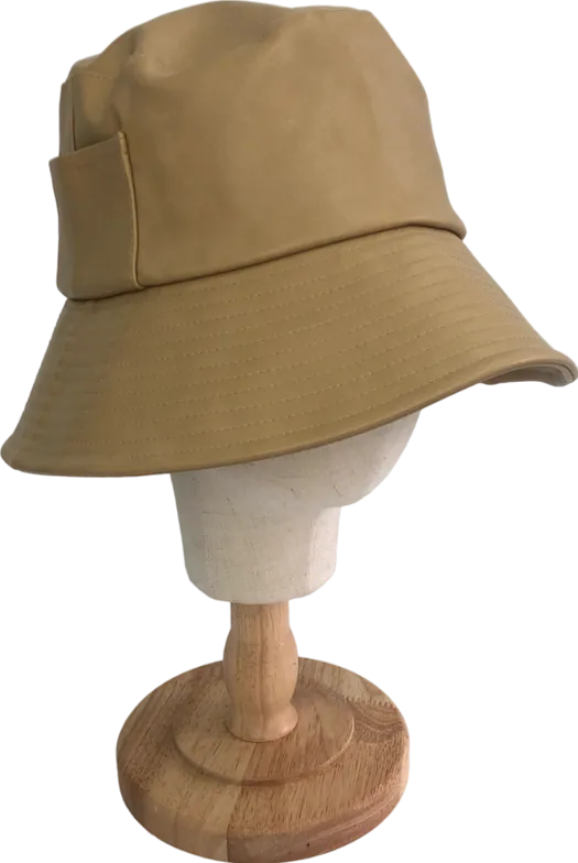 Lack Of Color Beige Pu Bucket Hat S/M 56CM