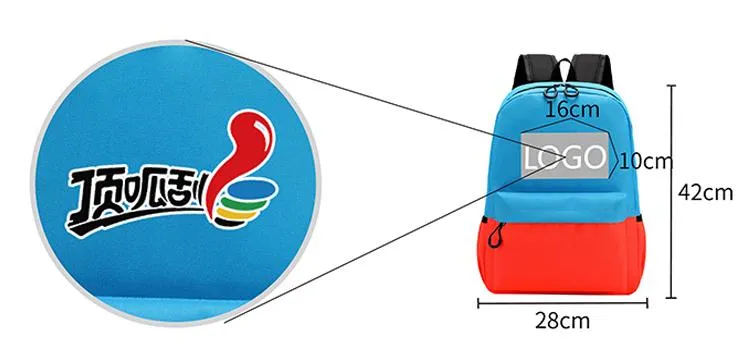 Large Bright Colored School Backpack