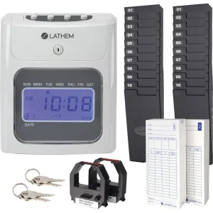 Lathem 400E Top Feed Electronic Time Clock Kit