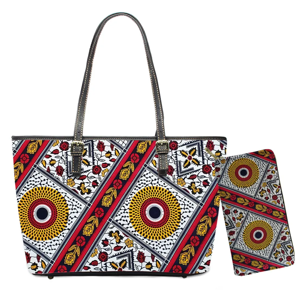 Leather Tote bag Set
