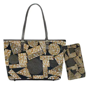 Leather Tote bag Set