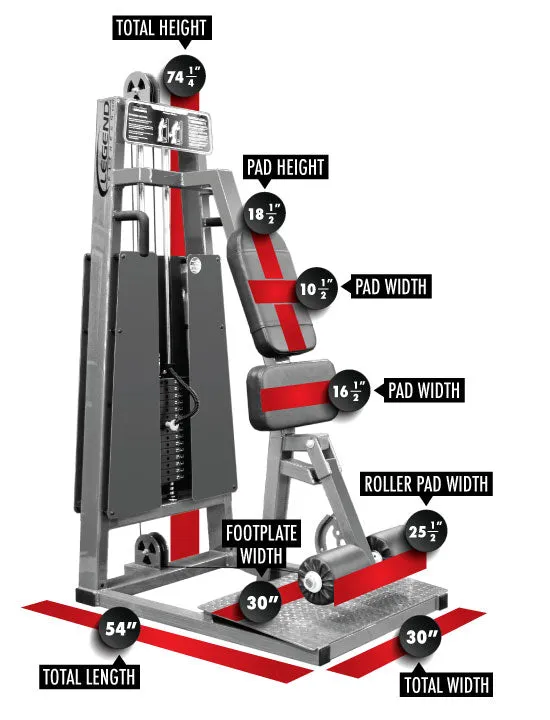 LEGEND FITNESS STANDING LEG CURL - 970