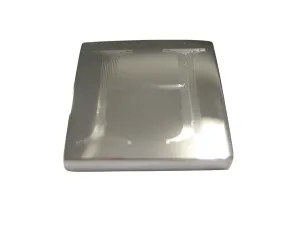 Letter H Etched Monogram Magnet