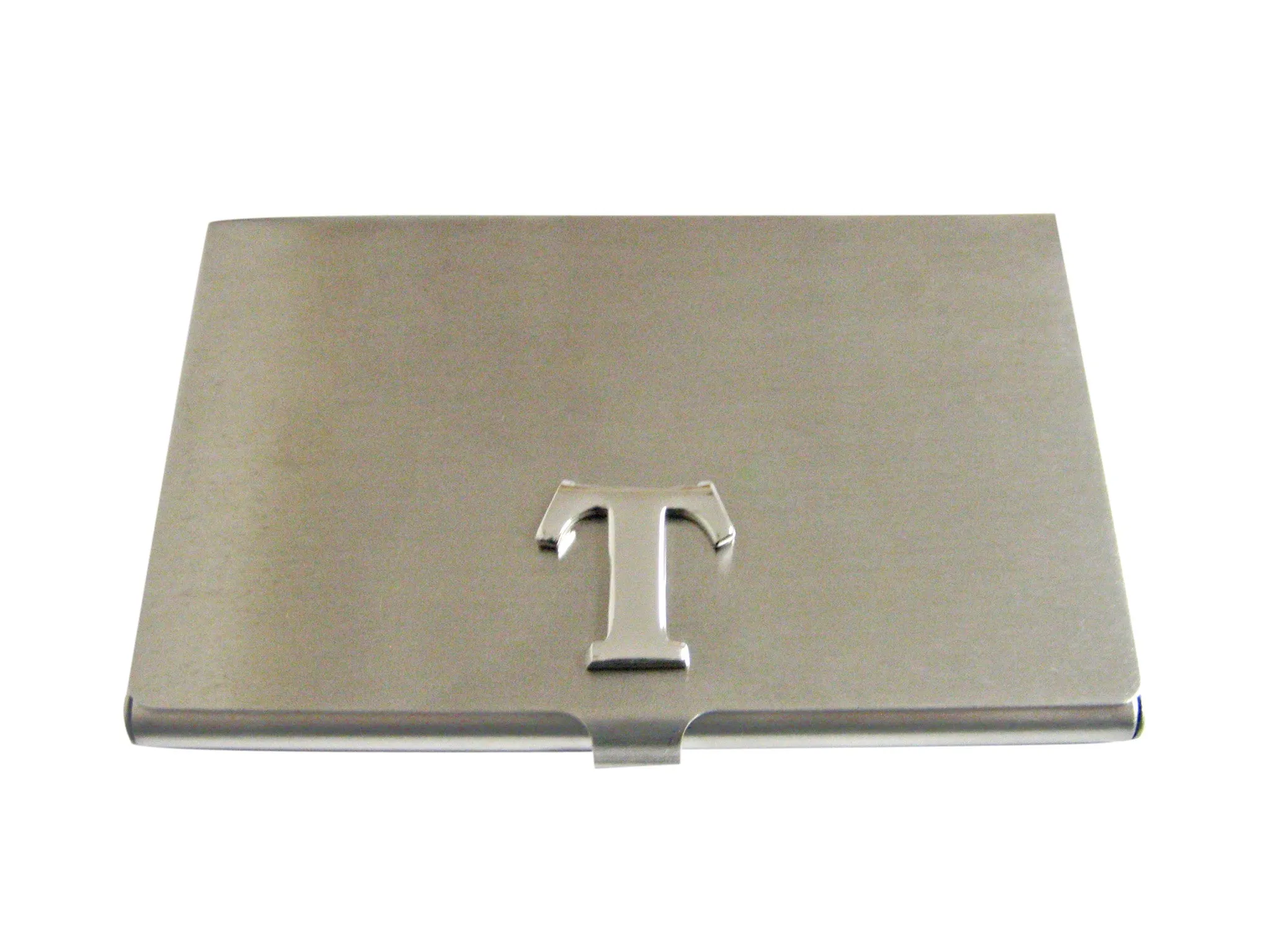 Letter T Monogram Business Card Holder