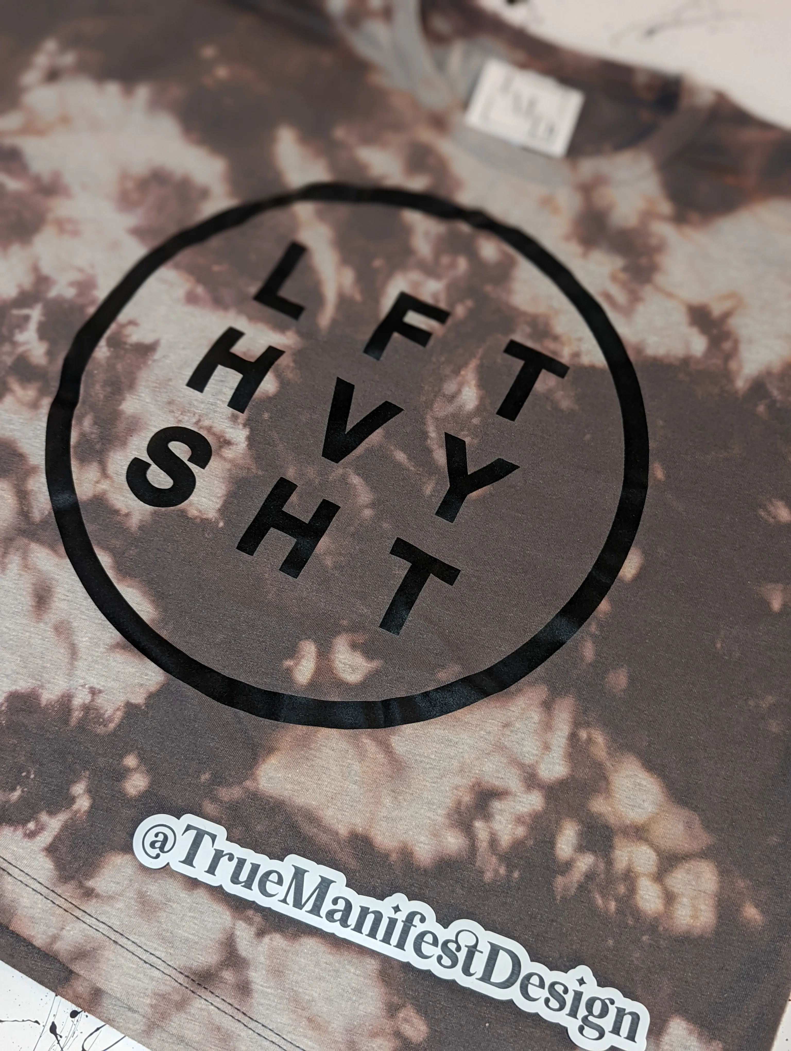 LFT HVY SHT Grey Reverse Tie Dye