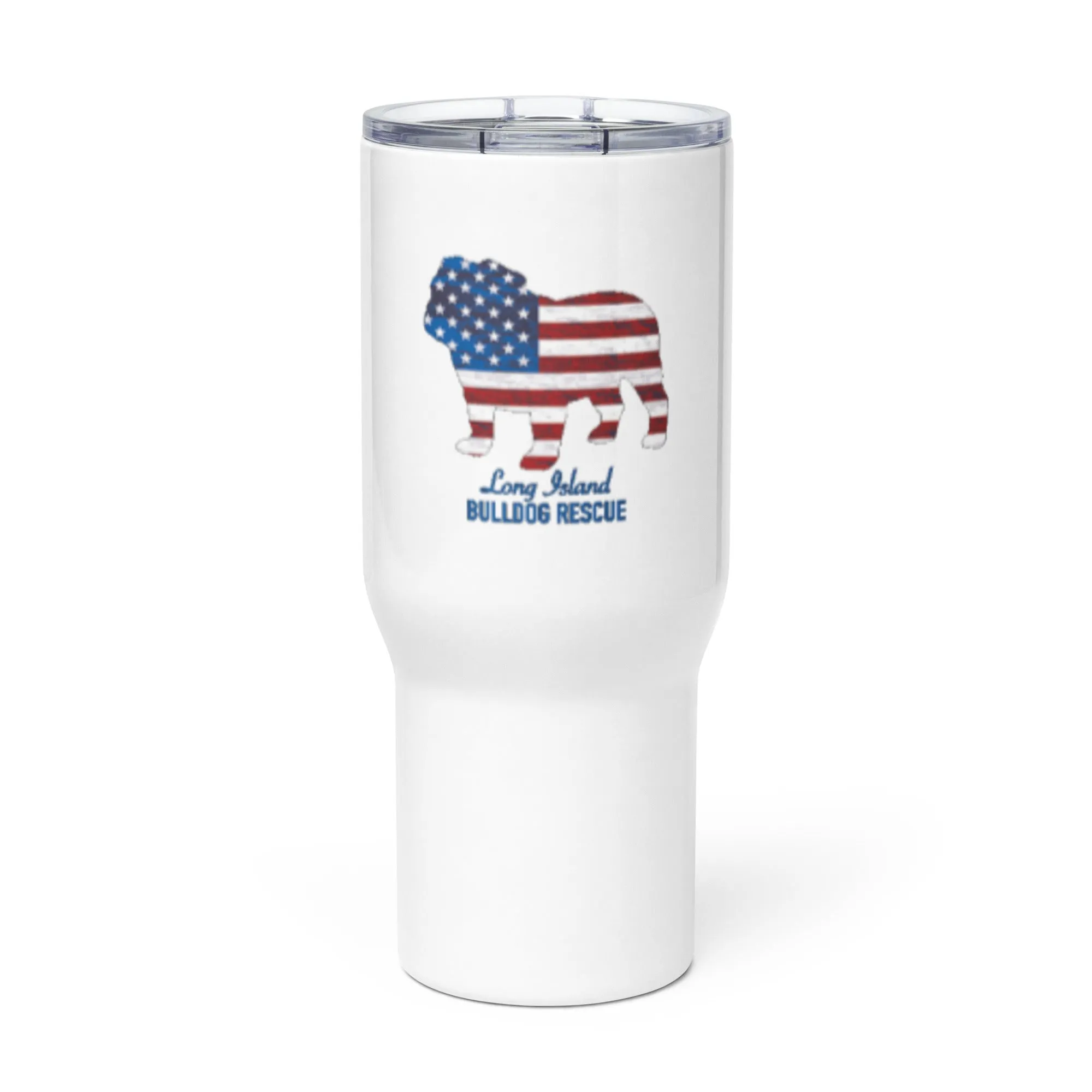 LIBR Patriotic Travel mug with a handle