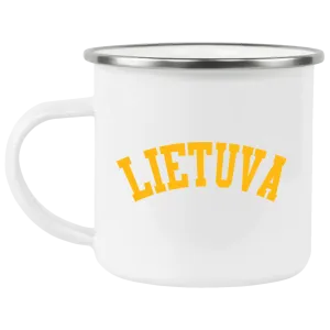 Lietuva - 12 oz. Enamel Camping Mug