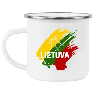 Lietuva BB - 12 oz. Enamel Camping Mug