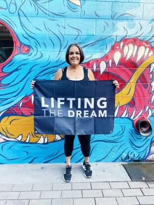 Lifting the Dream Gym Flag
