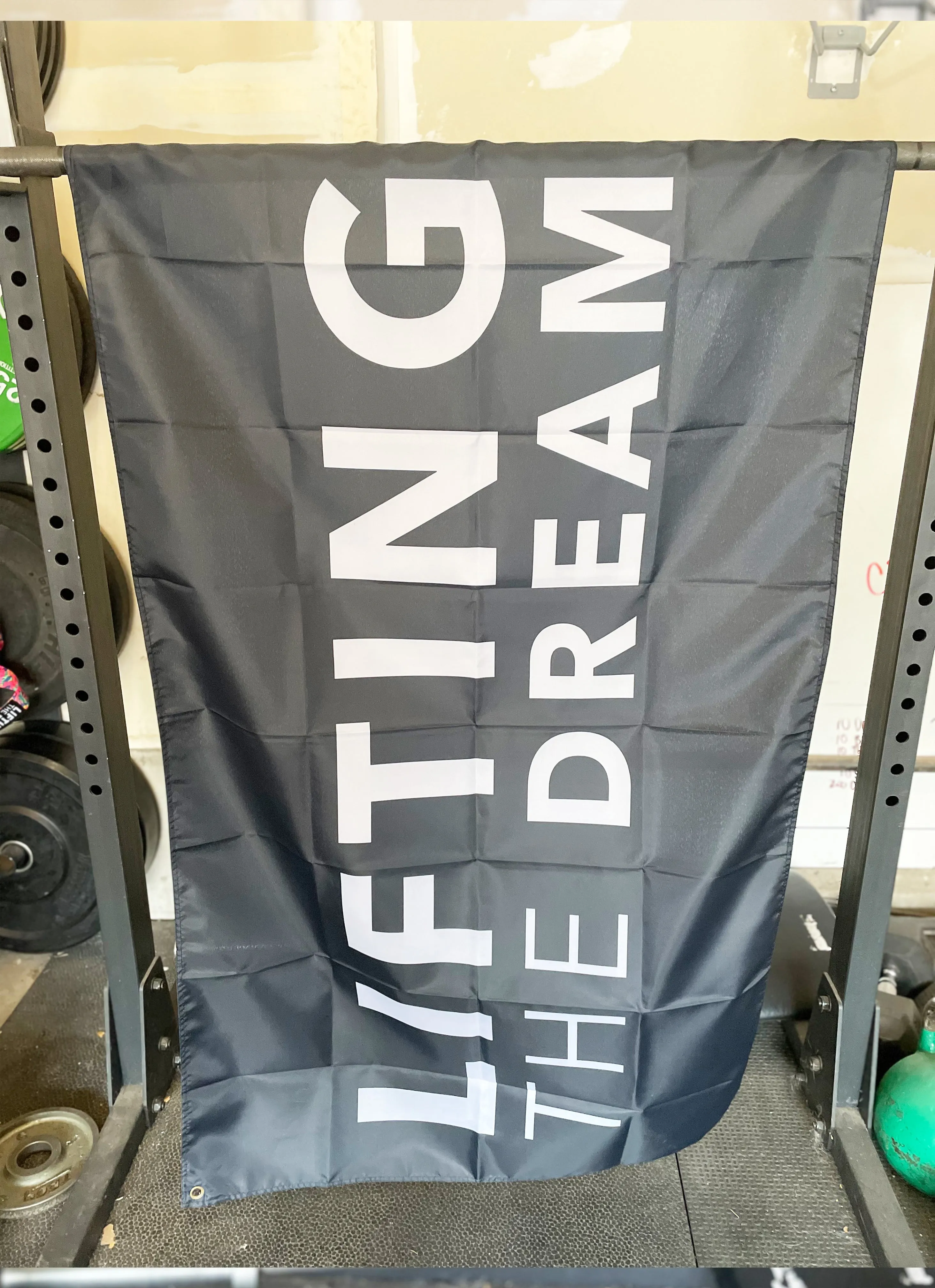 Lifting the Dream Gym Flag