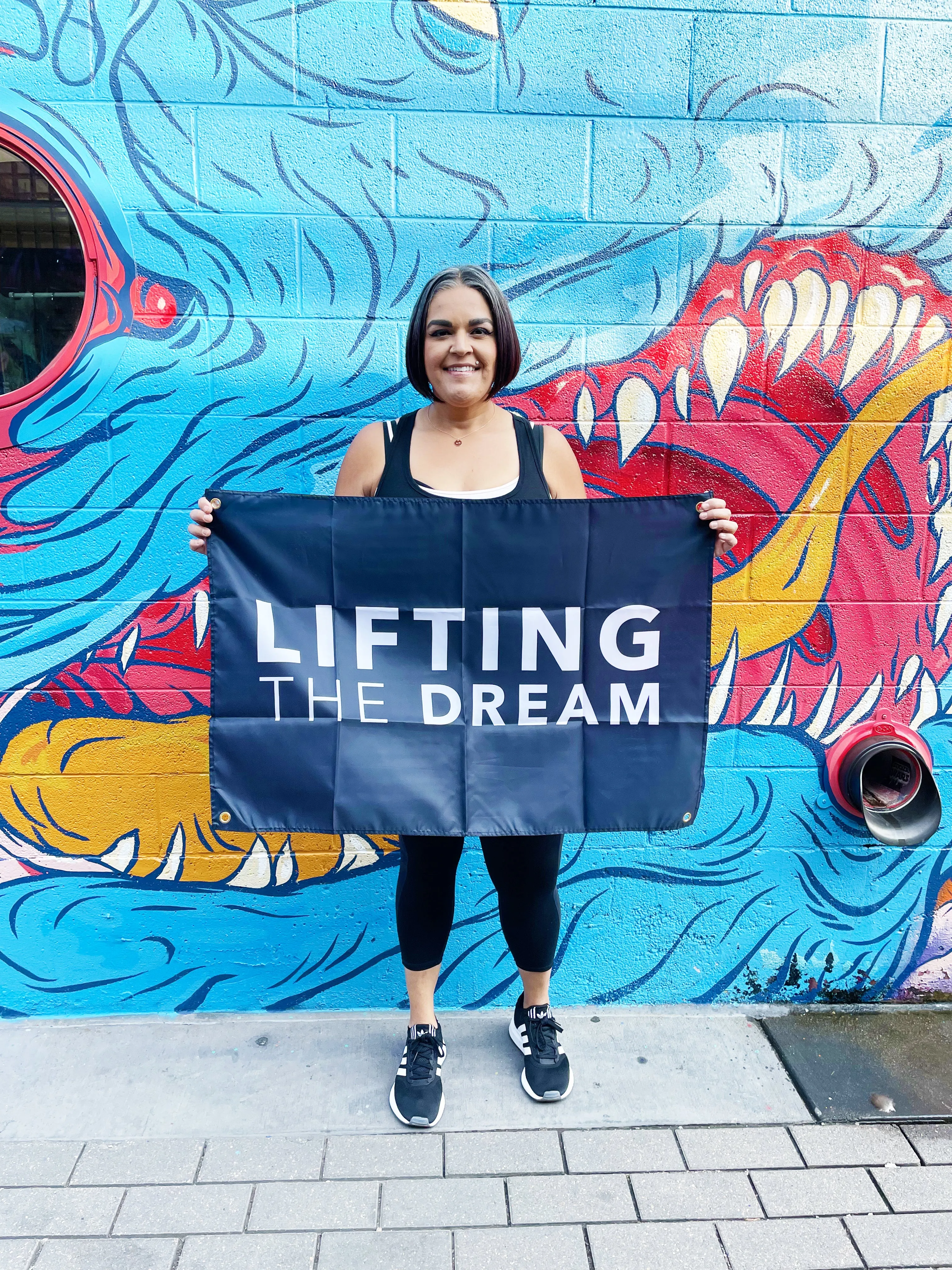 Lifting the Dream Gym Flag