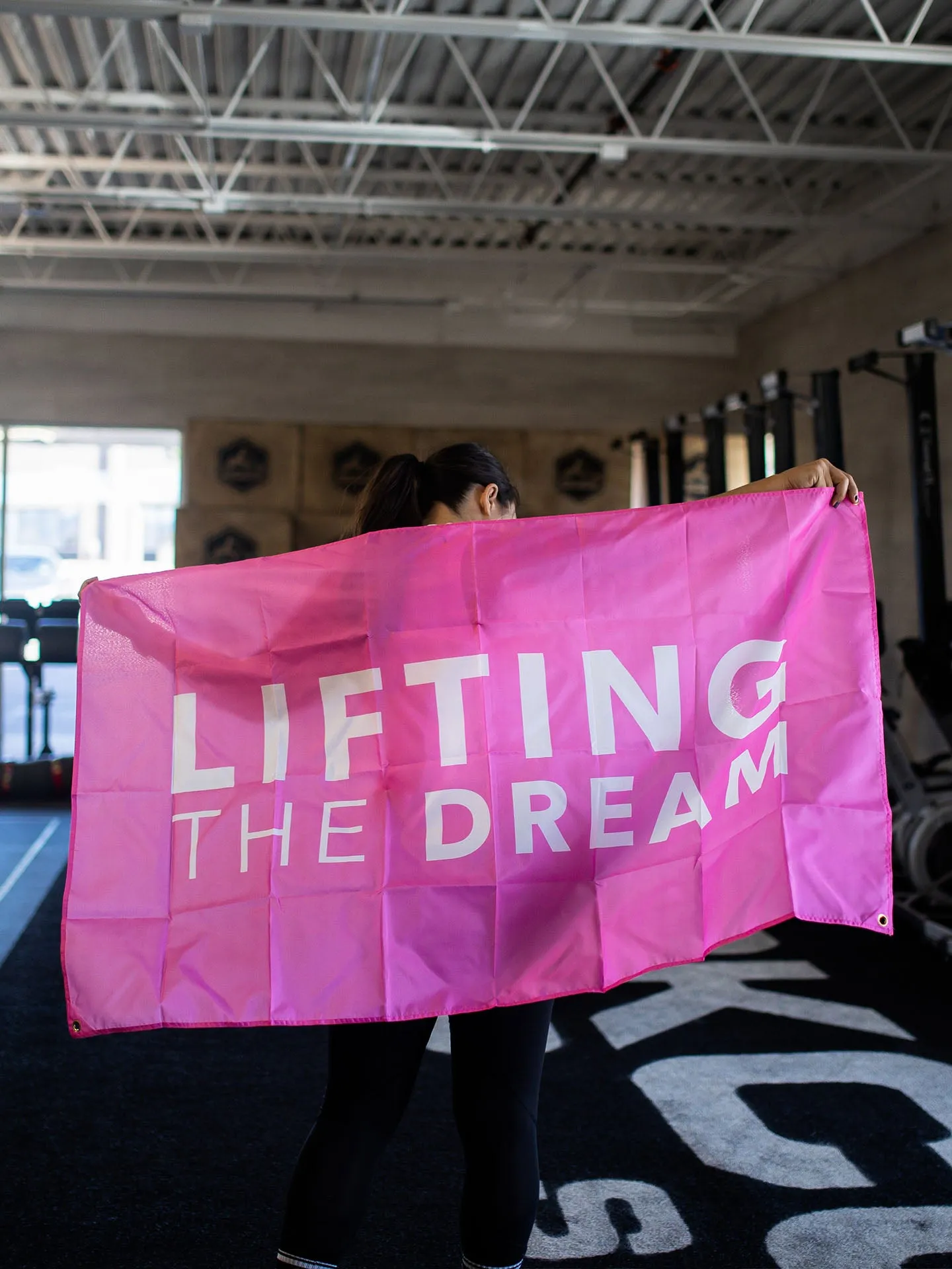 Lifting the Dream Gym Flag