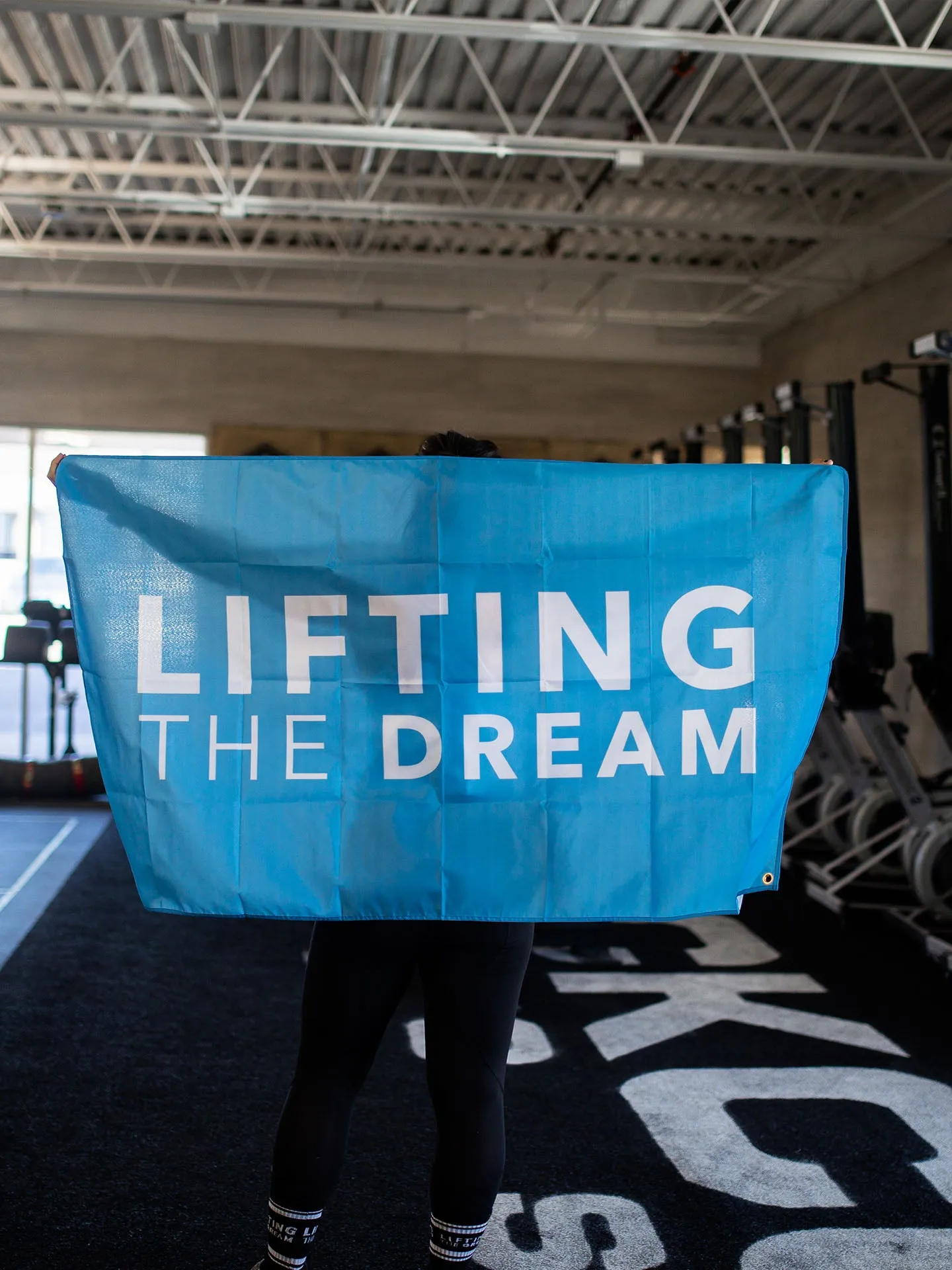 Lifting the Dream Gym Flag
