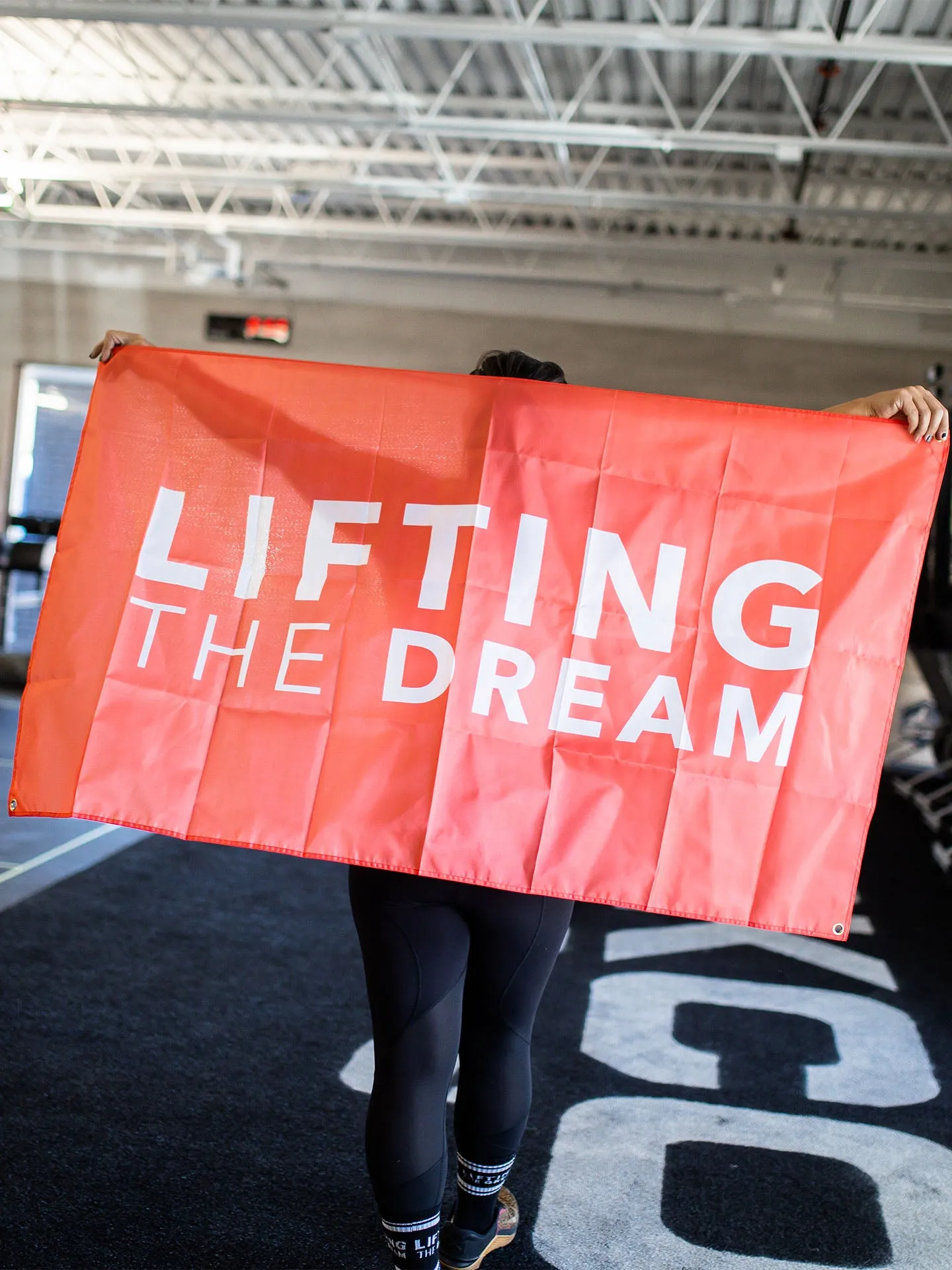 Lifting the Dream Gym Flag