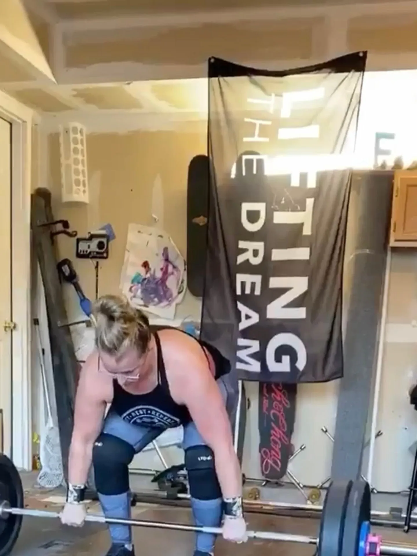 Lifting the Dream Gym Flag