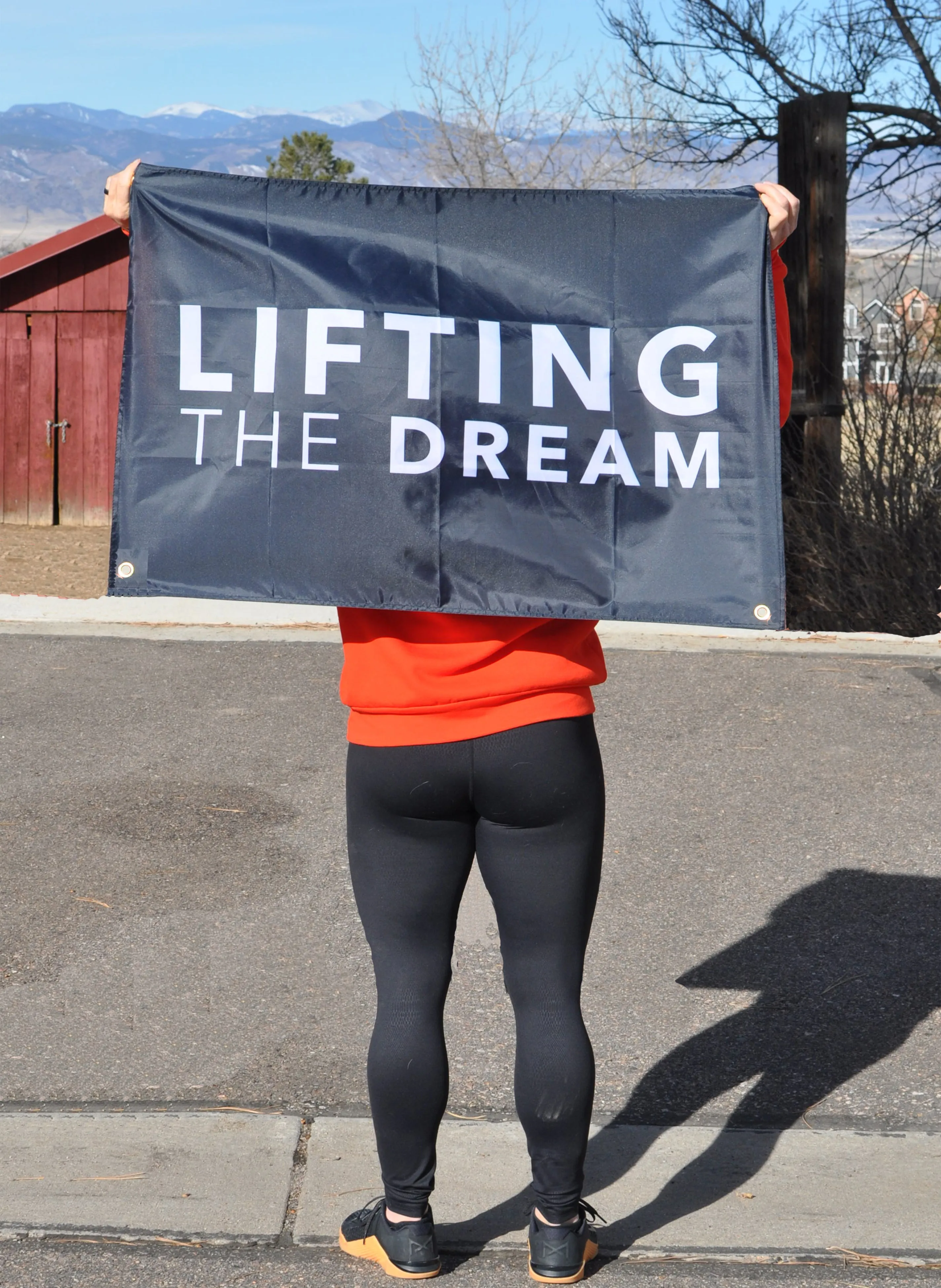 Lifting the Dream Gym Flag