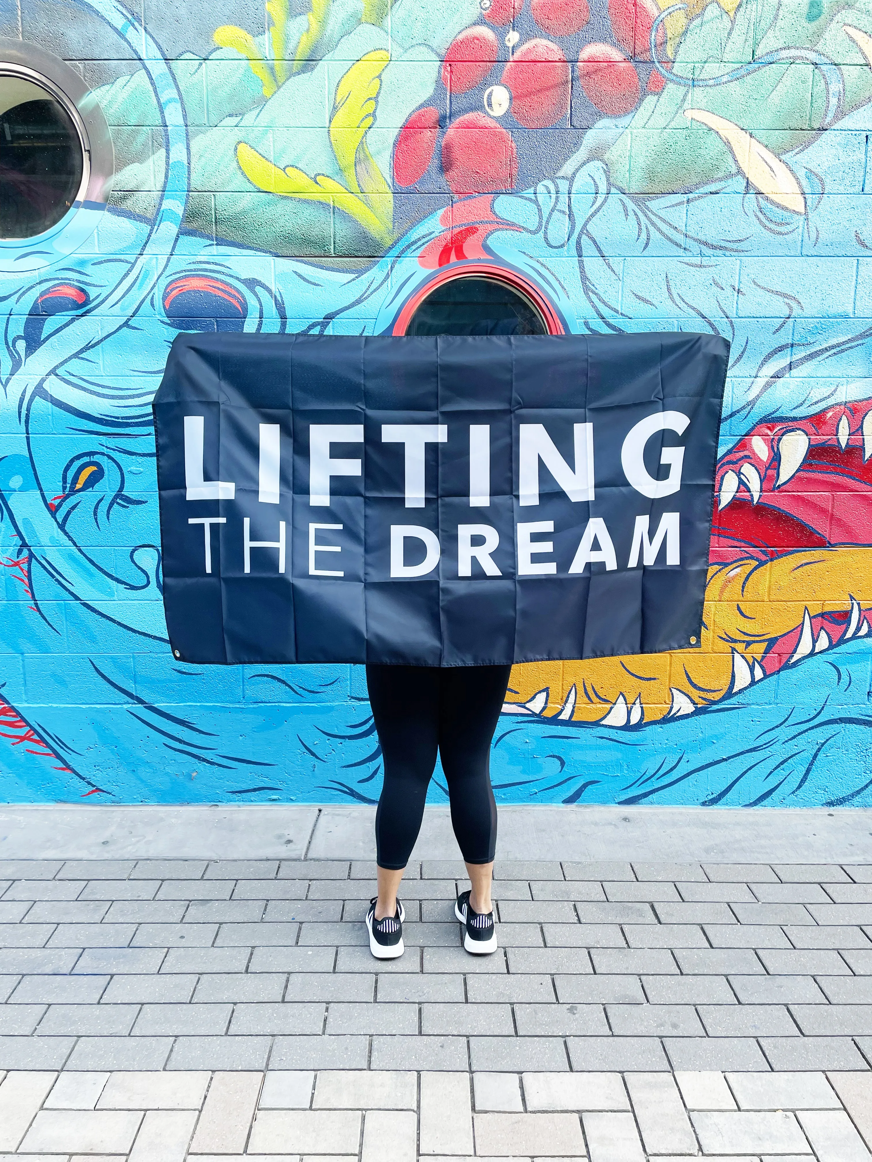 Lifting the Dream Gym Flag