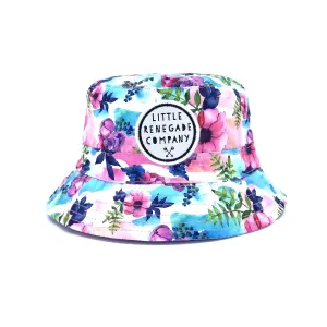 Little Renegade Company | Pastel Posies Reversible Bucket Hat