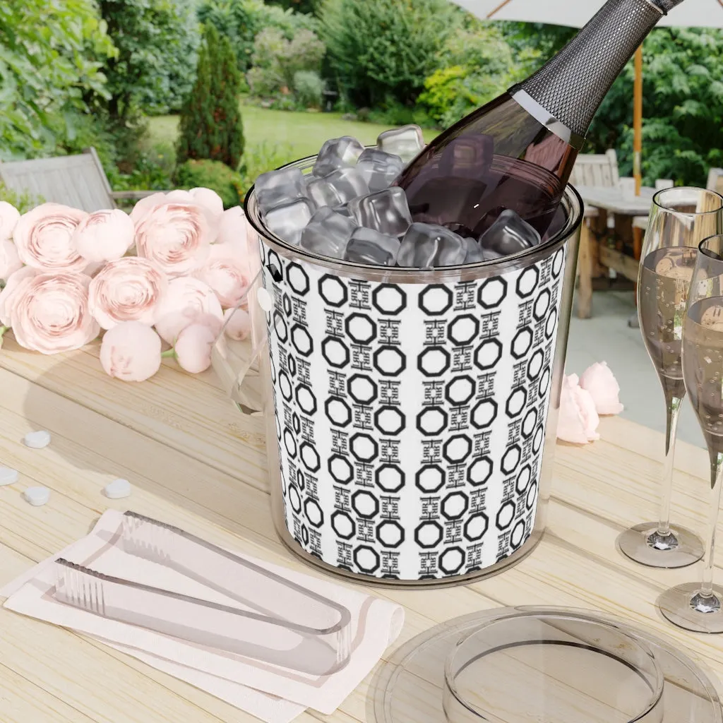 LLR Home Ice Bucket with Tongs