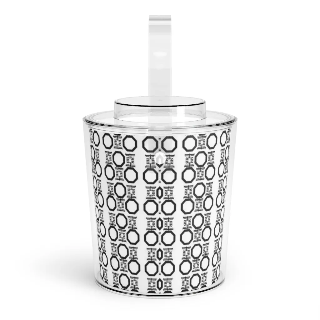 LLR Home Ice Bucket with Tongs
