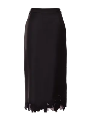 Long Destroyed Office Skirt