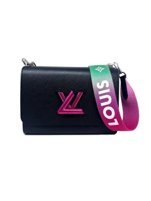 Louis Vuitton Black/Pink WB! '22 Epi 'Twist' MM Shoulder Bag Black Rose