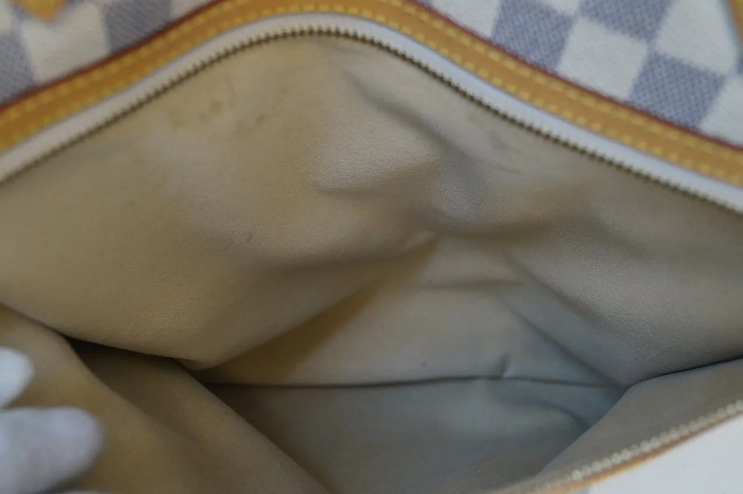 LOUIS VUITTON Damier Azur Saleya GM Shoulder Handbag - Final Call