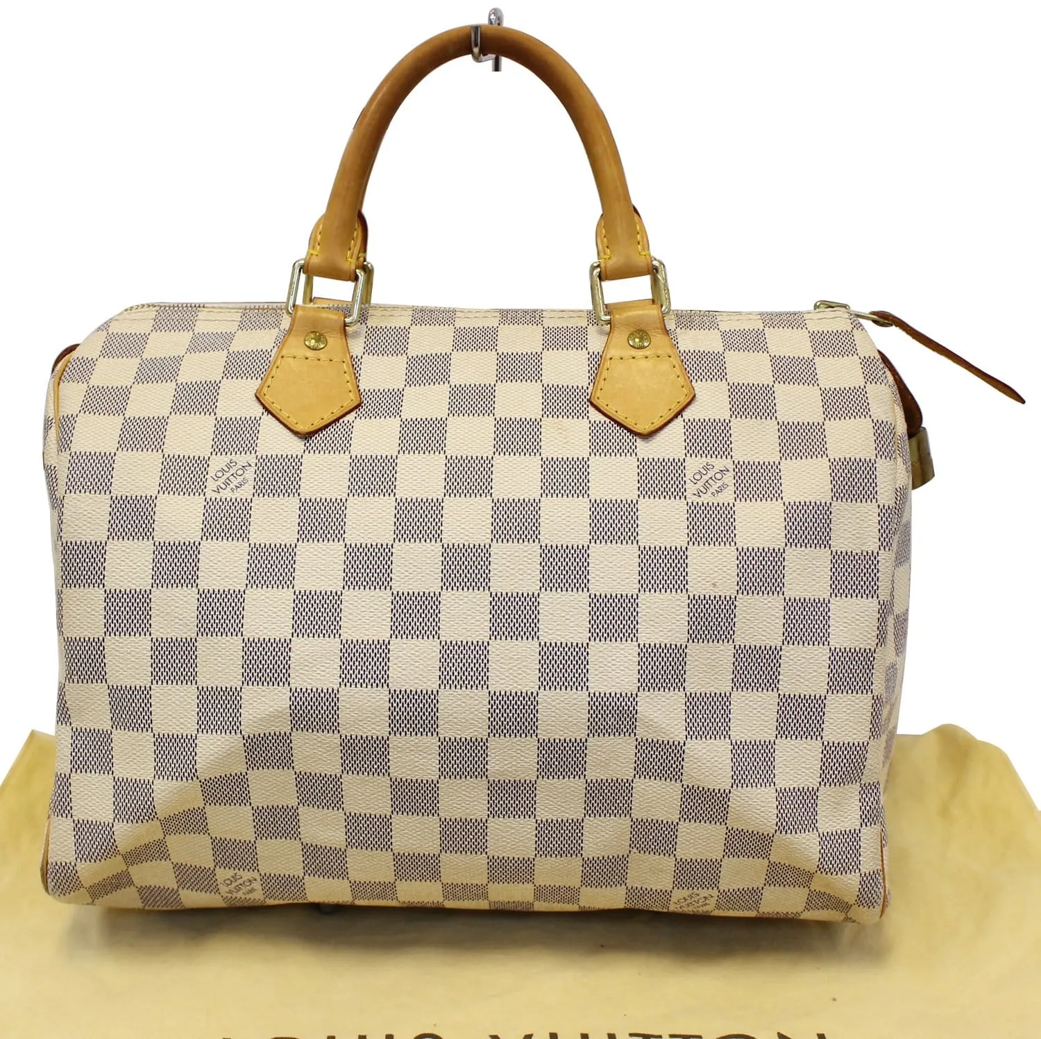 LOUIS VUITTON Damier Azur Speedy 35 Satchel Bag