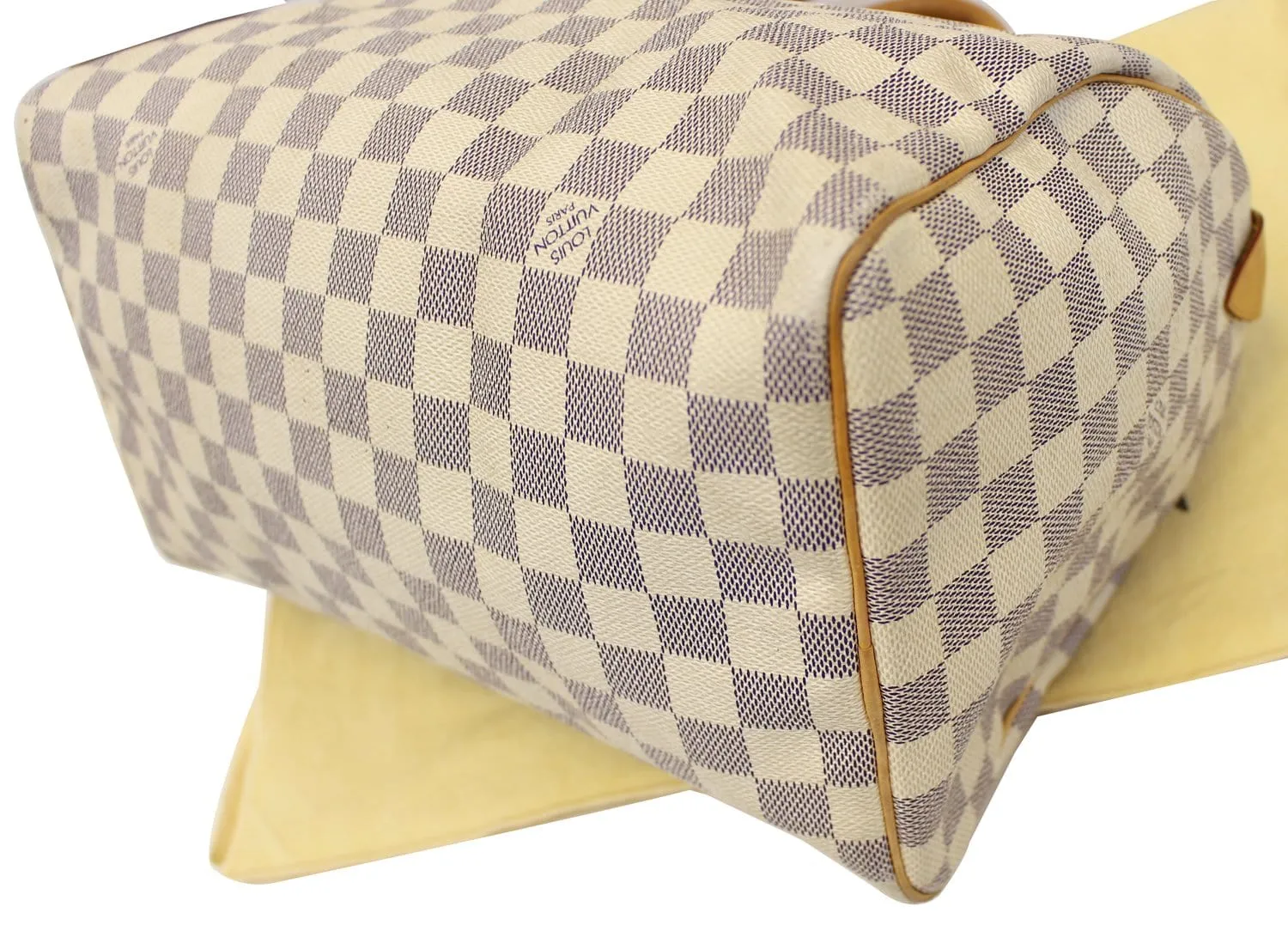 LOUIS VUITTON Damier Azur Speedy 35 Satchel Bag