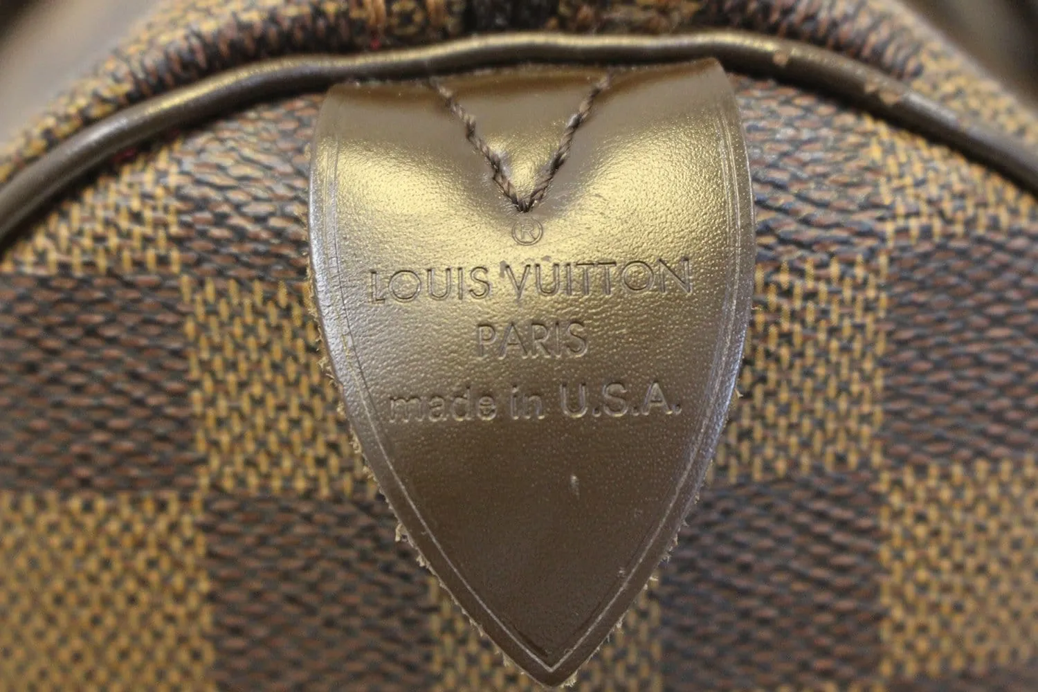 LOUIS VUITTON Damier Ebene Speedy 35 Satchel