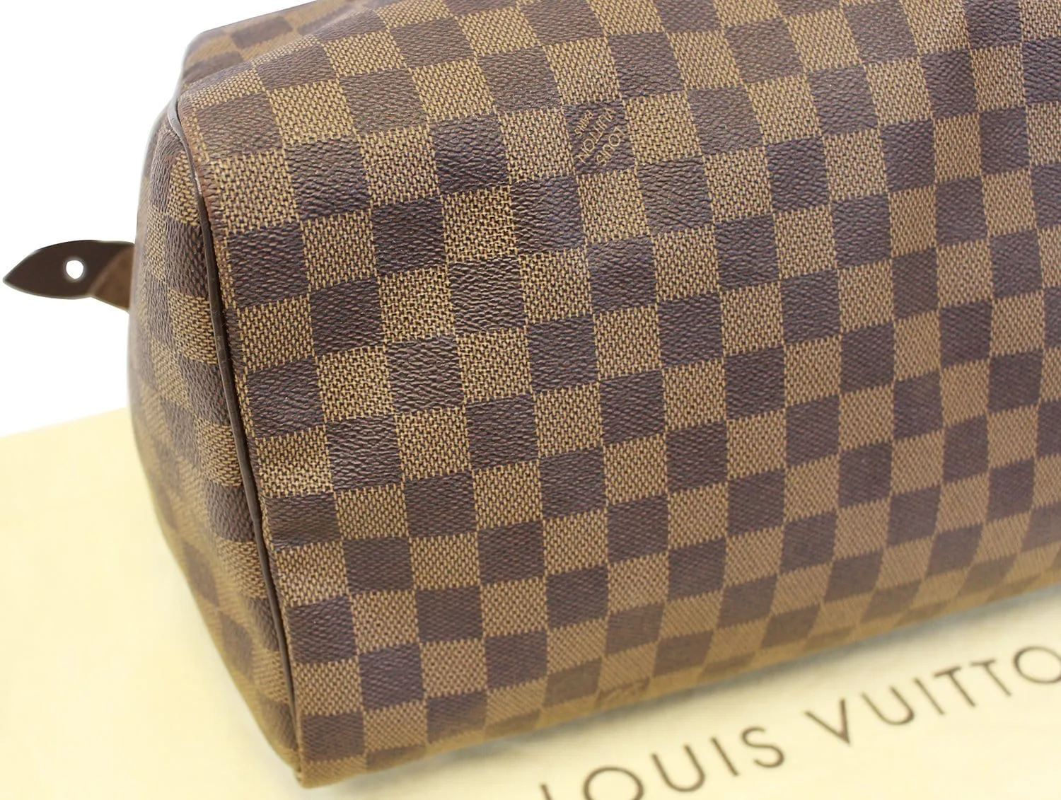 LOUIS VUITTON Damier Ebene Speedy 35 Satchel