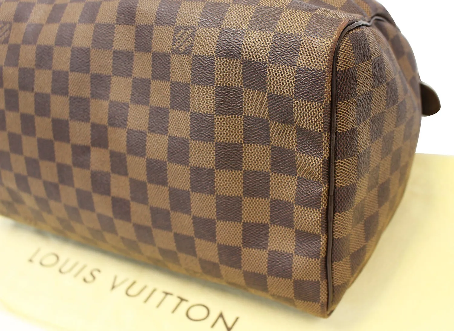 LOUIS VUITTON Damier Ebene Speedy 35 Satchel
