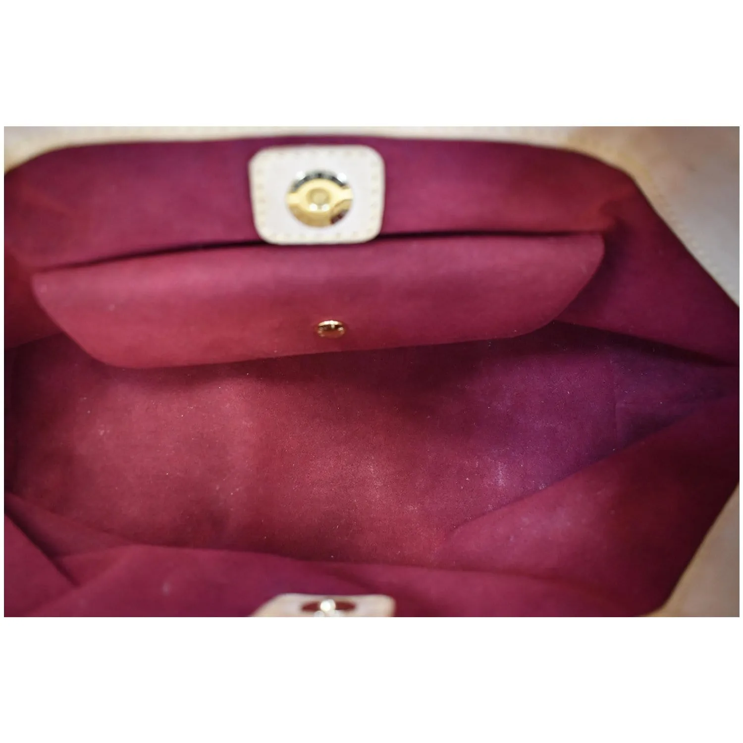 LOUIS VUITTON Judy MM Monogram Canvas Multicolor Satchel Bag White