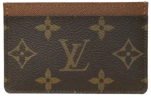 LOUIS VUITTON Monogram Canvas Card Holder