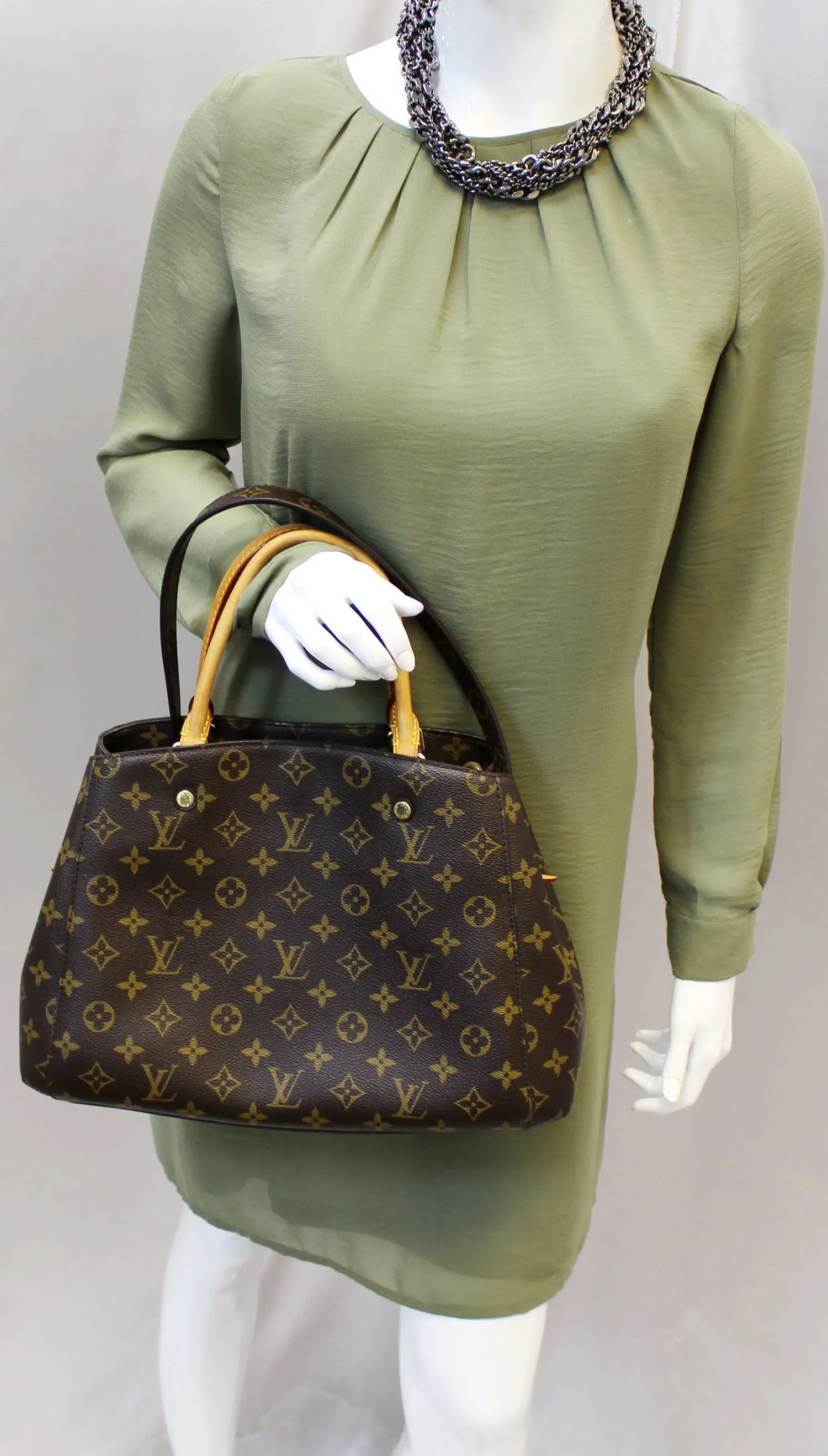 LOUIS VUITTON Monogram Canvas Montaigne MM Shoulder Bag