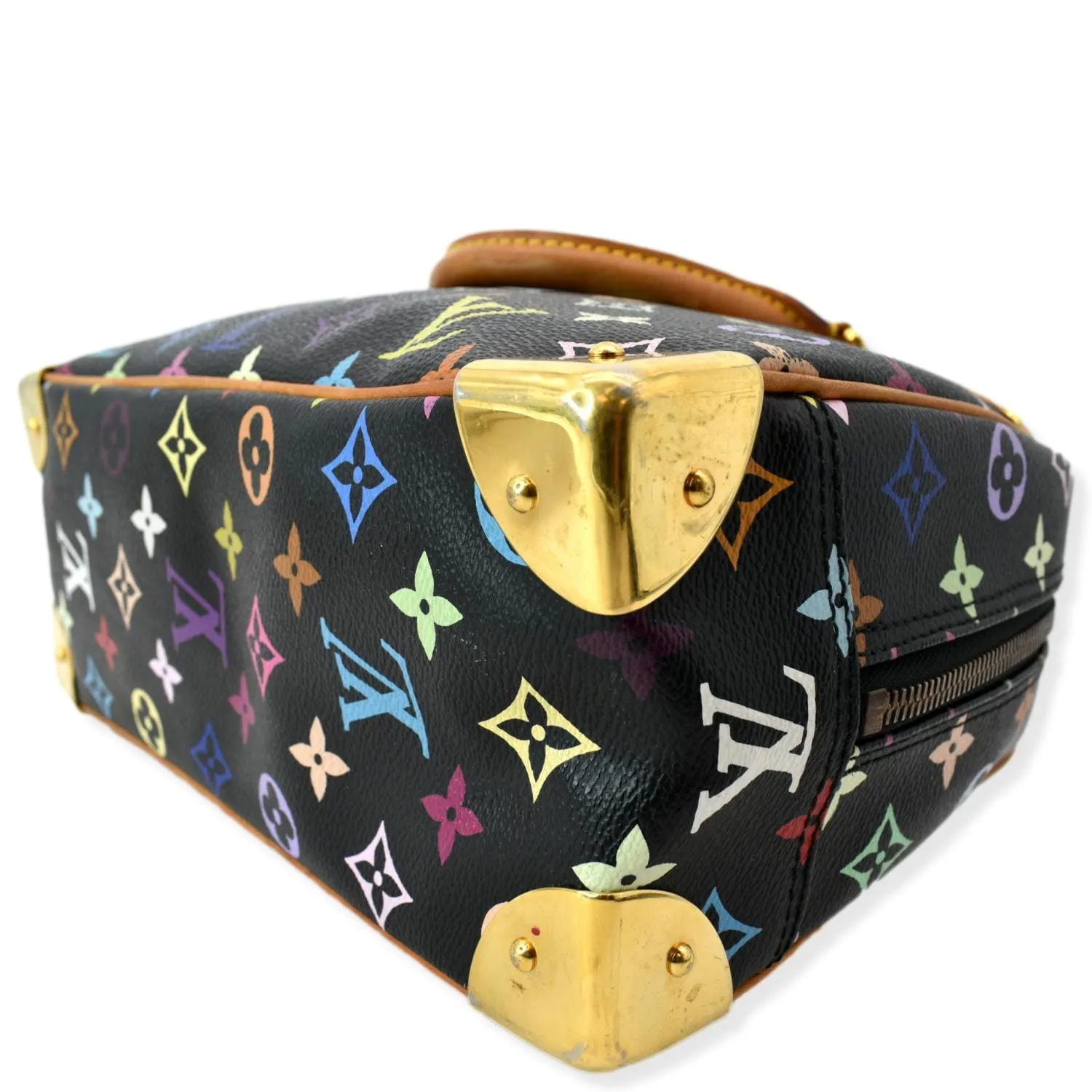 LOUIS VUITTON Trouville Monogram Satchel Bag Multicolor