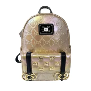 Loungefly Sanrio Hello Kitty 50th Anniversary Golden Mini Backpack DEFECTIVE #365