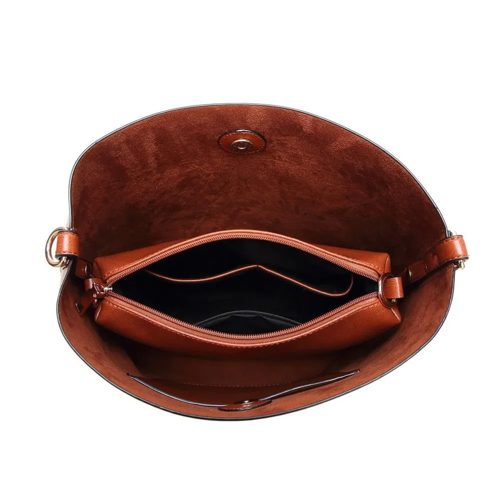 <bold>Bucket & Crossbody Bag Set  <br>Vegan-Leather
