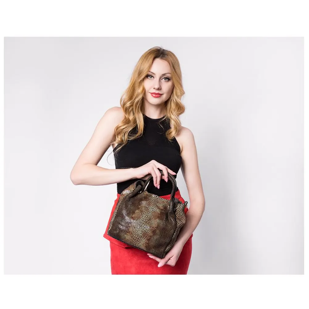 <bold>Bucket / Crossbody Bag <br>Genuine-Leather