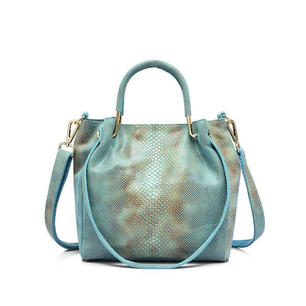 <bold>Bucket / Crossbody Bag <br>Genuine-Leather