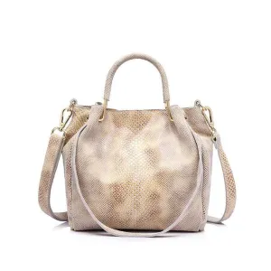 <bold>Bucket / Crossbody Bag <br>Genuine-Leather