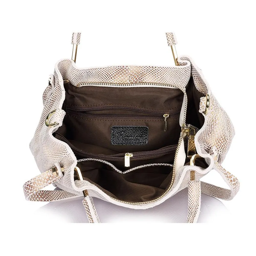 <bold>Bucket / Crossbody Bag <br>Genuine-Leather
