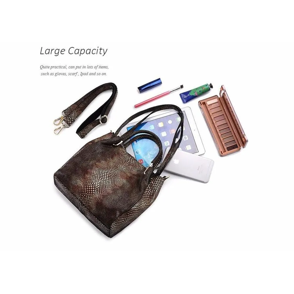 <bold>Bucket / Crossbody Bag <br>Genuine-Leather