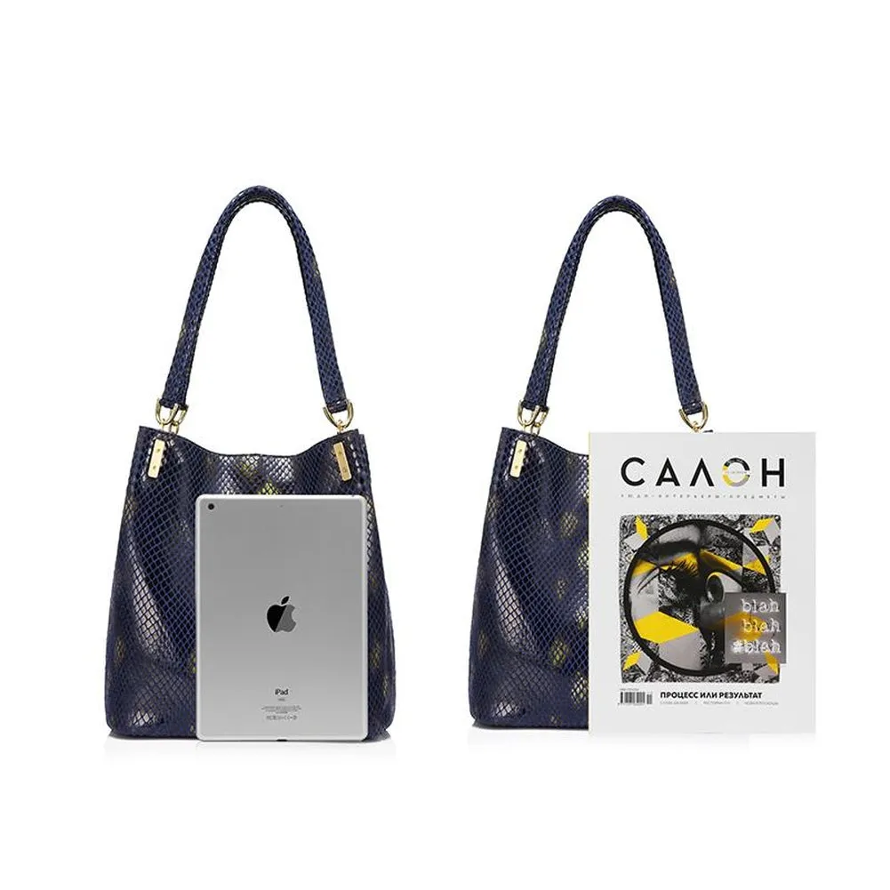 <bold>Bucket  / Tote Bag <br>Genuine-Leather